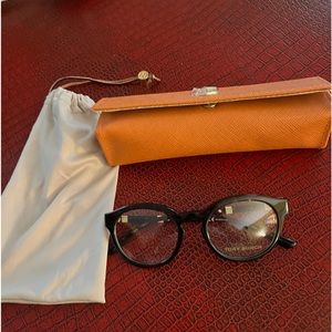 Black Tory Burch eye glass frames